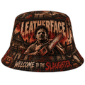 Premium Leatherface Welcome To The Slaughter Horror Graphic Bucket Hat NDN 1