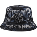 Premium Werewolf Howl At The Moon Horror Graphic Bucket Hat NDN 1