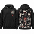 Foo Fighters Christmas Forest Scene Hoodie NTH1 for Rock Fans Who Love Winter Nights 1