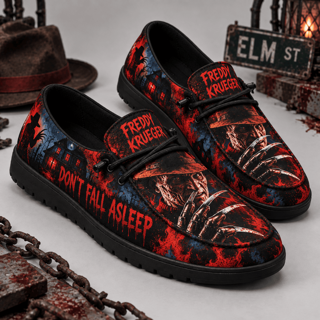 Freddy Krueger Bladed Glove Loafer Shoes For Nightmare Fans Who Dare Stay Awake NDN 1