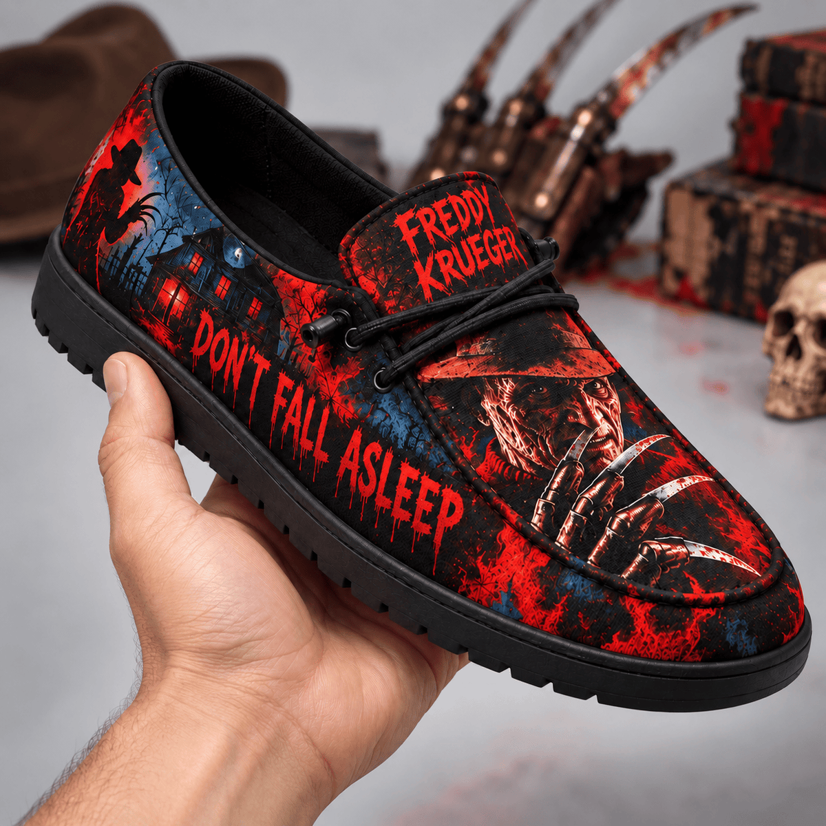 Freddy Krueger Bladed Glove Loafer Shoes For Nightmare Fans Who Dare Stay Awake NDN 2