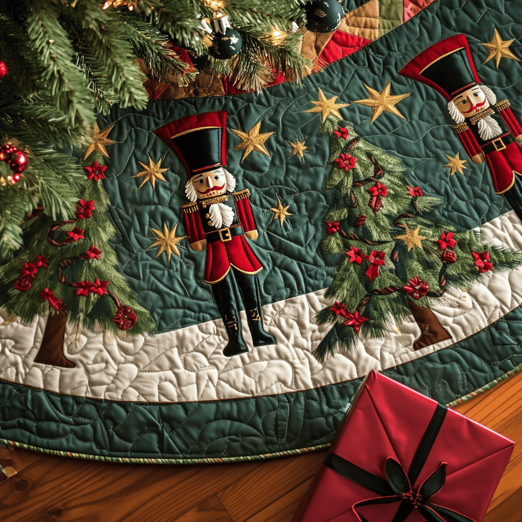 Christmas Quilted Tree Skirt NCU0VT74