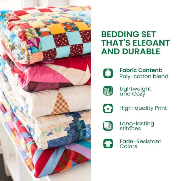 Patchwork Dog Paws Quilt Bedding Set Best Christmas Gifts For Wife - Otakuforge