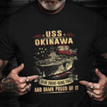 USS Okinawa LPH-3 Shirt USN Combat Ship Vintage Apparel Gifts For Veteran - Otakuforge