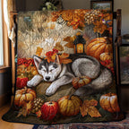 Husky's Thanksgiving Dream WN1410019CL Quilt