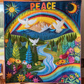 Hippie Peace WJ0111004CL Quilt