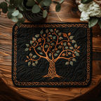 Vintage Celtic Tree Quilted Place Mat NCU0TL178