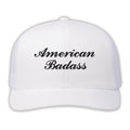 American Badass Hat Trucker Cap Rock Kid White American Bad Ass Trucker Hat - Otakuforge