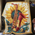 Sunflower Saxophone WY0801060CL Quilt