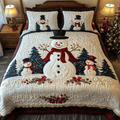 Frosty Friends 3-Piece Quilted Bedding Set NCU0DK2167