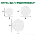 Yuletide Glow Quilted Christmas Tree Skirt NCU0PT1095