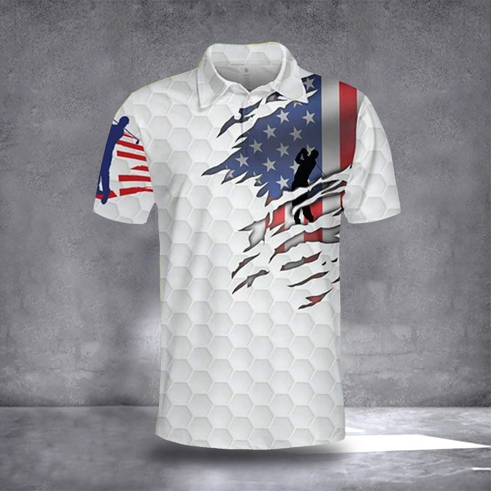 Team USA Olympic Golf Polo Shirt USA Olympic Golf Apparel Golf Polos For Men - Otakuforge