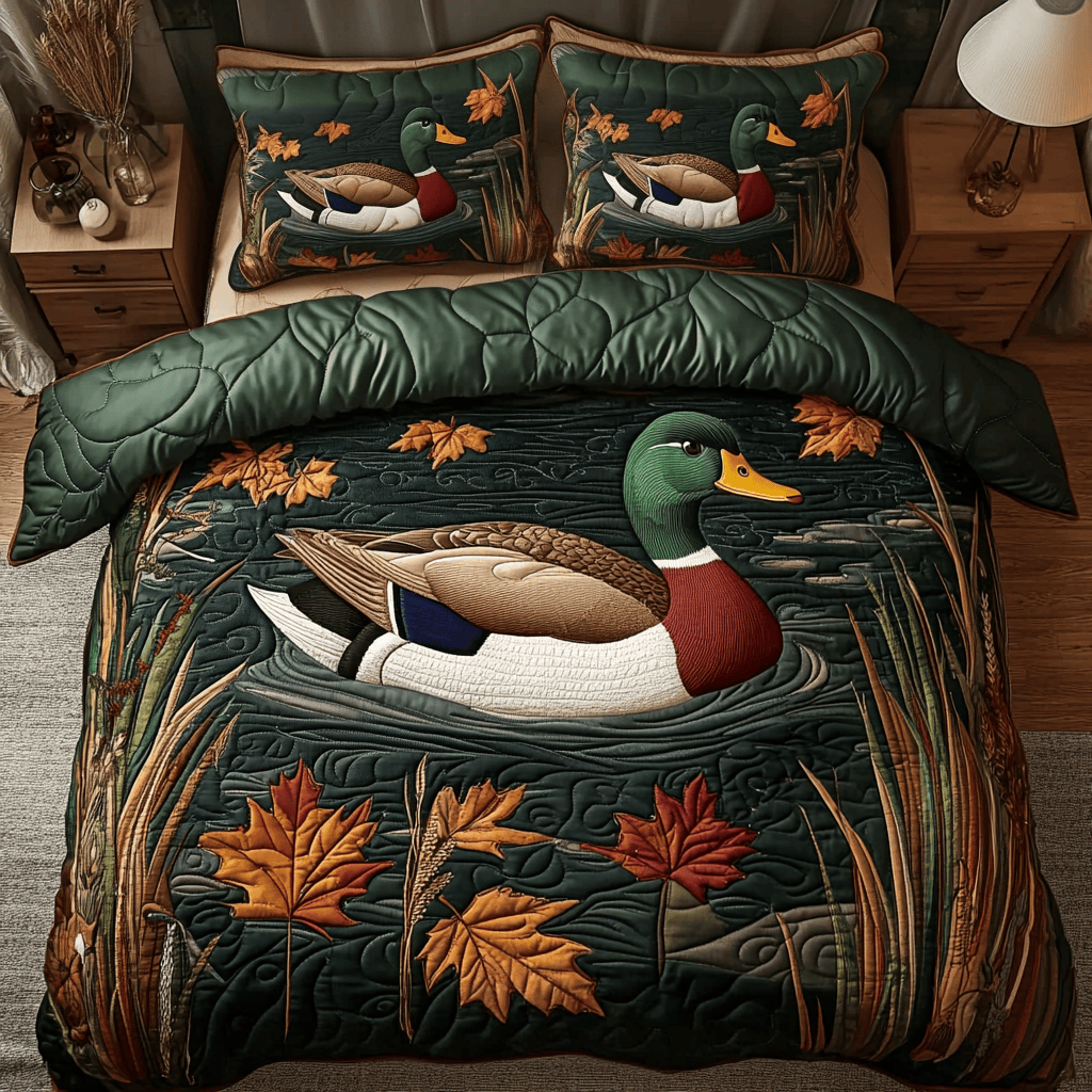 Lakeside Comfort 3-Piece Quilted Bedding Set NCU0VH2298