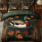 Lakeside Comfort 3-Piece Quilted Bedding Set NCU0VH2298