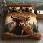 Heather and Horns Quilted Bedding Set NCU0DV3229