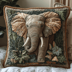 Elephant Jungle Quilted Pillow Case NCU0DV6144