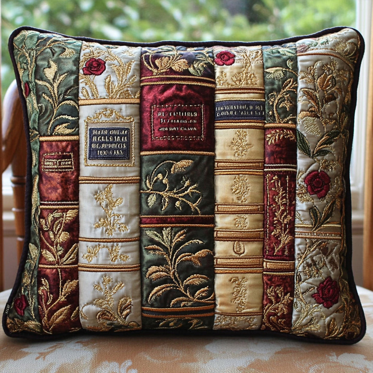 Leatherbound Elegance Quilted Pillow Case NCU0PT4680