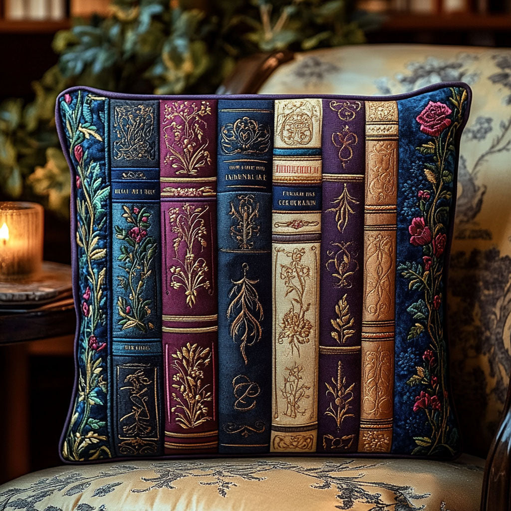 The Timeless Library Quilted Pillow Case NCU0PT5623