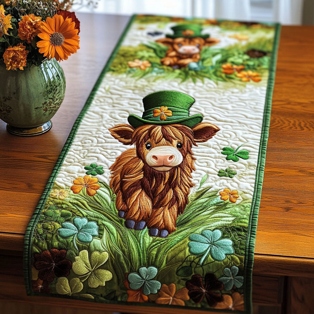 Clover Fields Quilted Table Runner NCU0NT3943