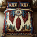 Feathered Blessing 3-Piece Quilted Bedding Set NCU0PT7384