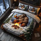 Frosty Cheers 3-Piece Quilted Bedding Set NCU0NT8012