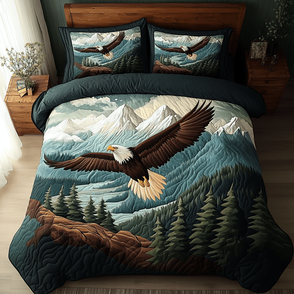 Creature Comfort 3-Piece Quilted Bedding Set NCU0VL2454