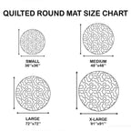 Golden Adventure Quilted Round Mat NCU0DV5517