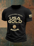 USA Hockey Gold Medal Shirt Men's Olympic Hockey USA Gold Milano Cortina T-Shirt 2026 Champions - Otakuforge
