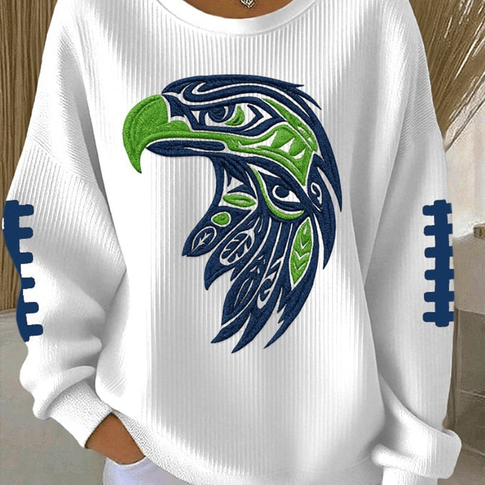 Seattle Seahawks Merch Seahawk Mascot Sweatshirt Game Day Apparel Gift Ideas For Fans - Otakuforge