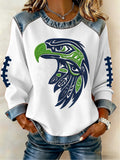 Seattle Seahawks Merch Seahawk Mascot Sweatshirt Game Day Apparel Gift Ideas For Fans - Otakuforge