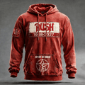RUSH 2027 Tour Merch Spirit Of Radio Hoodie Vintage RUSH Rock Band Rock Fan Apparel - Otakuforge