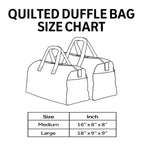 Hippie Van Flower Garden Quilted Duffle Bag Retro Festival Travel Bag Best Gifts For Women - Otakuforge