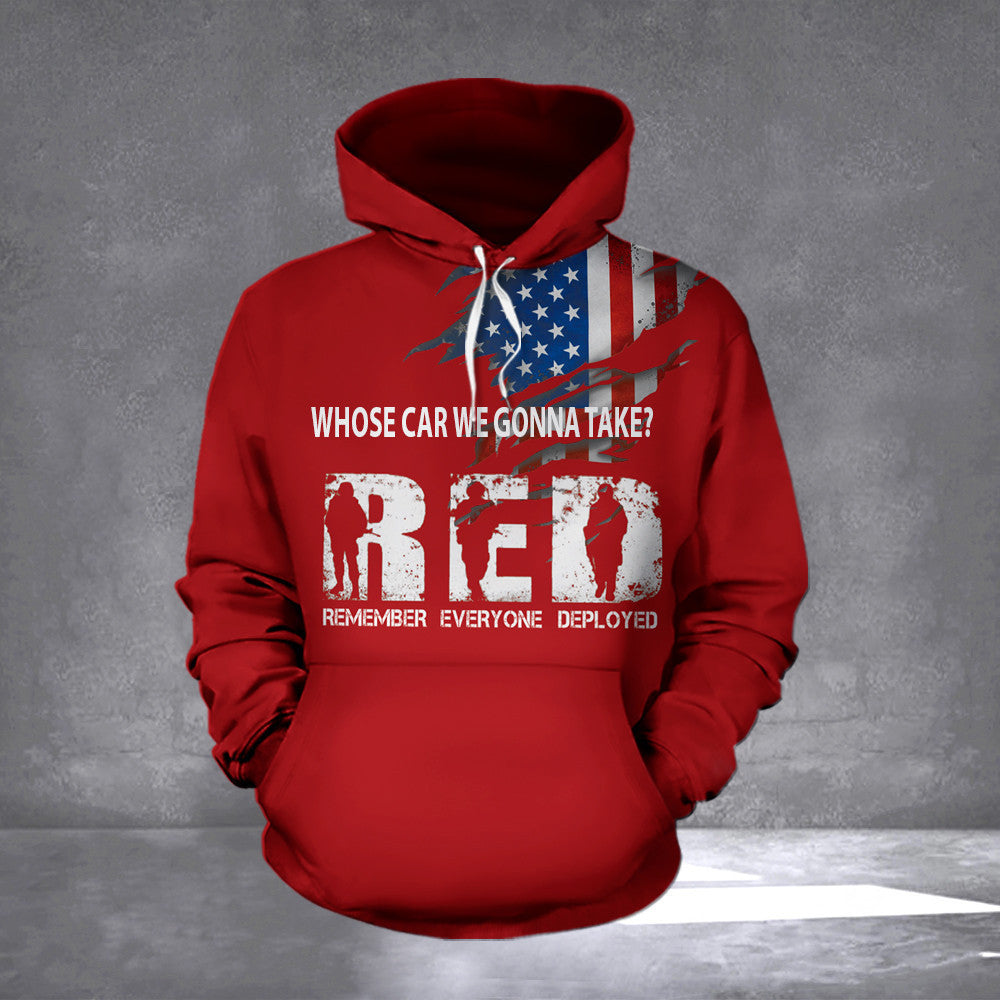 Remember Everyone Deployed Polo Red T-Shirt - Otakuforge