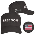Charlie Kirk Freedom Hat Black Embroidered Charlie Kirk Hats Turning Point USA Merchandise Store - Otakuforge