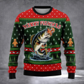 Bass Merry Fishmas Ugly Christmas Sweater Christmas Vacation Apparel Winter Clothing Gifts