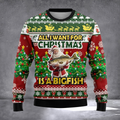 All I Want For Christmas Is A Big Fish Ugly Christmas Sweater Funny Winter Apparel Xmas Gifts