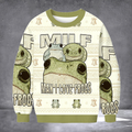 Milf Man I Love Frogs Ugly Christmas Sweater Xmas Day Outfits Holiday Gifts For Frog Lovers