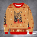 Cat Smoking Marlboro Ugly Christmas Sweater Marlboro Apparel Cat Owners Xmas Gifts Idea