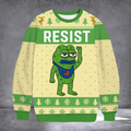 Portland Frog Resist Ugly Christmas Sweater Portland Frog Pullovers Clothes For Christmas Gifts