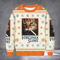 Cat Smoking Virginia Slims Ugly Christmas Sweater Funny Cat Apparel Smoking Lover Xmas Gifts