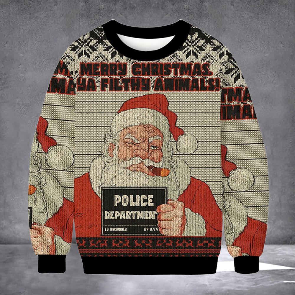 Merry Christmas Ya Filthy Animal Ugly Christmas Sweater Cold Weather Clothes Xmas Apparel Gifts