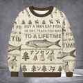 Fish Man To A Lifetime Ugly Christmas Sweater Hilarious Holiday Merch Fish Lovers Xmas Gifts