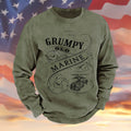 Marines Grumpy Old Vintage Sweatshirt Semper Fidelis USMC Merch Gifts For Veterans