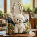Adorable Bichon Quilted Tote Bag GFTOTG04
