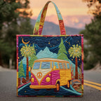 Hippie Van Journey Quilted Tote Bag GFTOYC488
