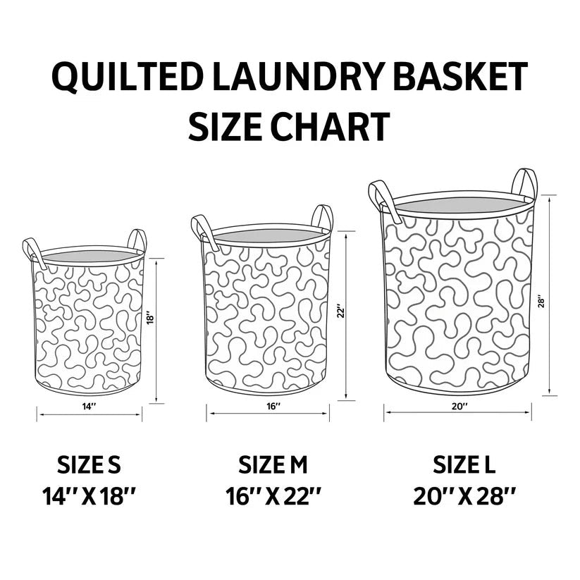 Happy Dogs Quilted Laundry Basket Kitchen Storage Basket Dog Gifts For Dog Lovers - Otakuforge