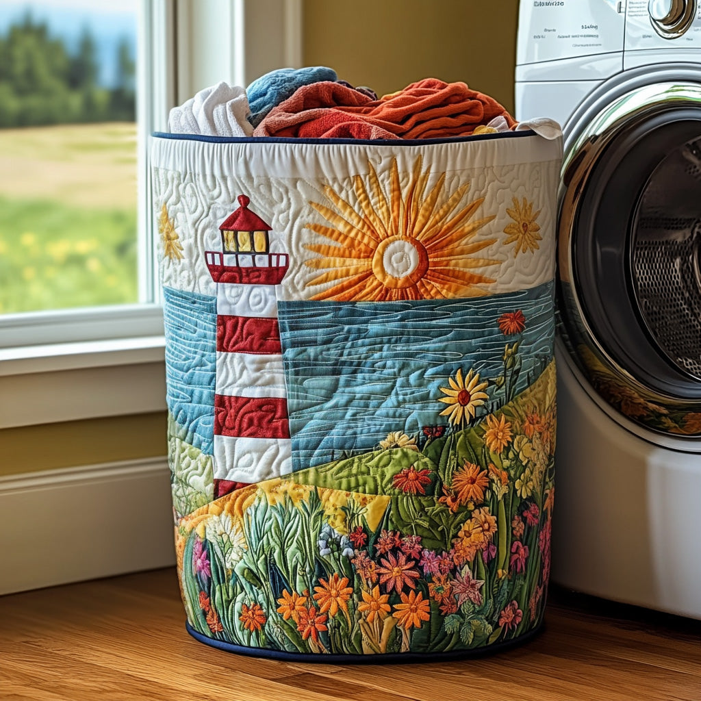 Shoreline Glow Quilted Laundry Basket NCU0DV749