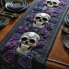 Mystic Skull Quilted Table Runner Skull Christmas Gifts