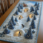 Penguin Quilted Table Runner Gift Ideas For Farm Dad