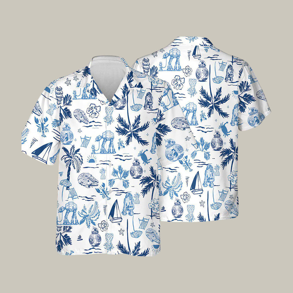 Tropical Cartoon Hawaiian Shirt Summer Beach Clothes Present Idea For Boyfriend - Otakuforge